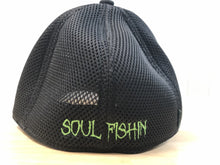 Load image into Gallery viewer, Soul Fishin Fitted Hat | BLACK